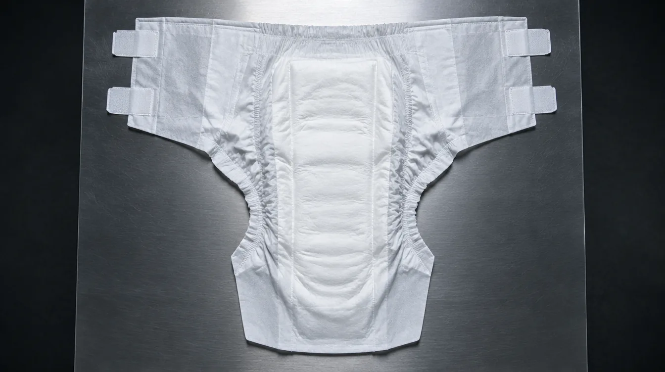 Containment garment on a steel test plate